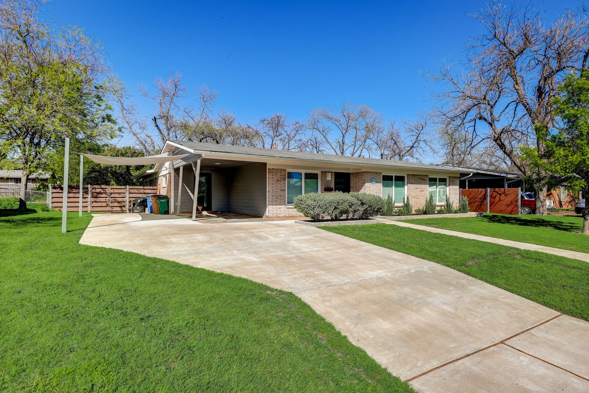 Stunning modern mid-century rebuilt home in the sought-after Delwood Heights near Mueller!