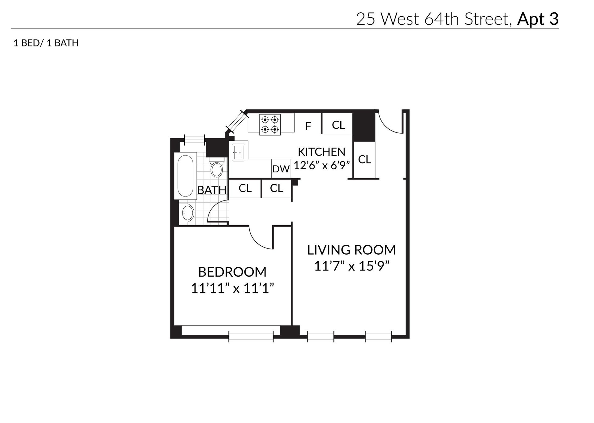25 West 64th Street, Apt 3-A