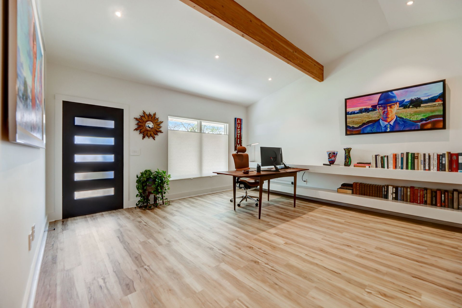 Stunning modern mid-century rebuilt home in the sought-after Delwood Heights near Mueller!