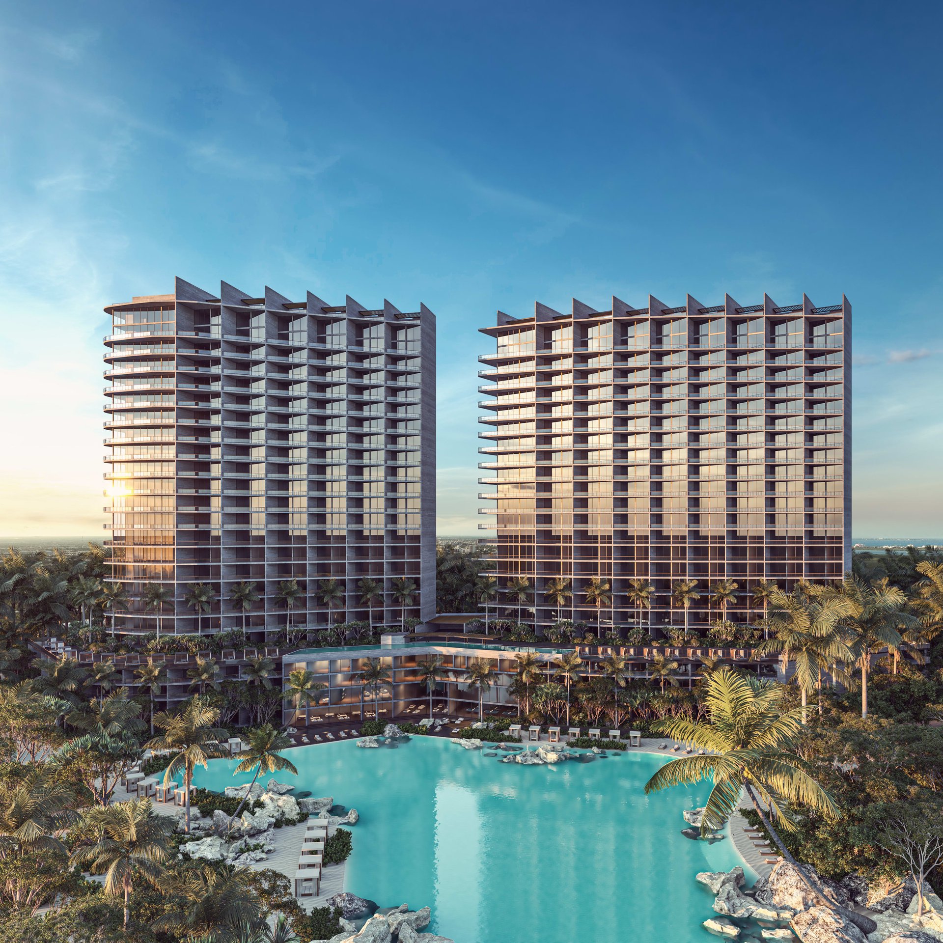 NEW Luxury Project Condo for Sale in Cancun with Lagoon and Ocean View
