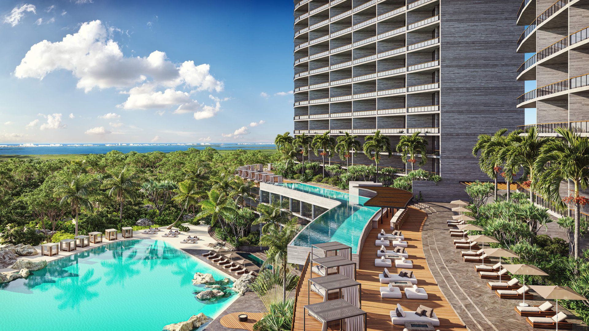 NEW Luxury Project Condo for Sale in Cancun with Lagoon and Ocean View