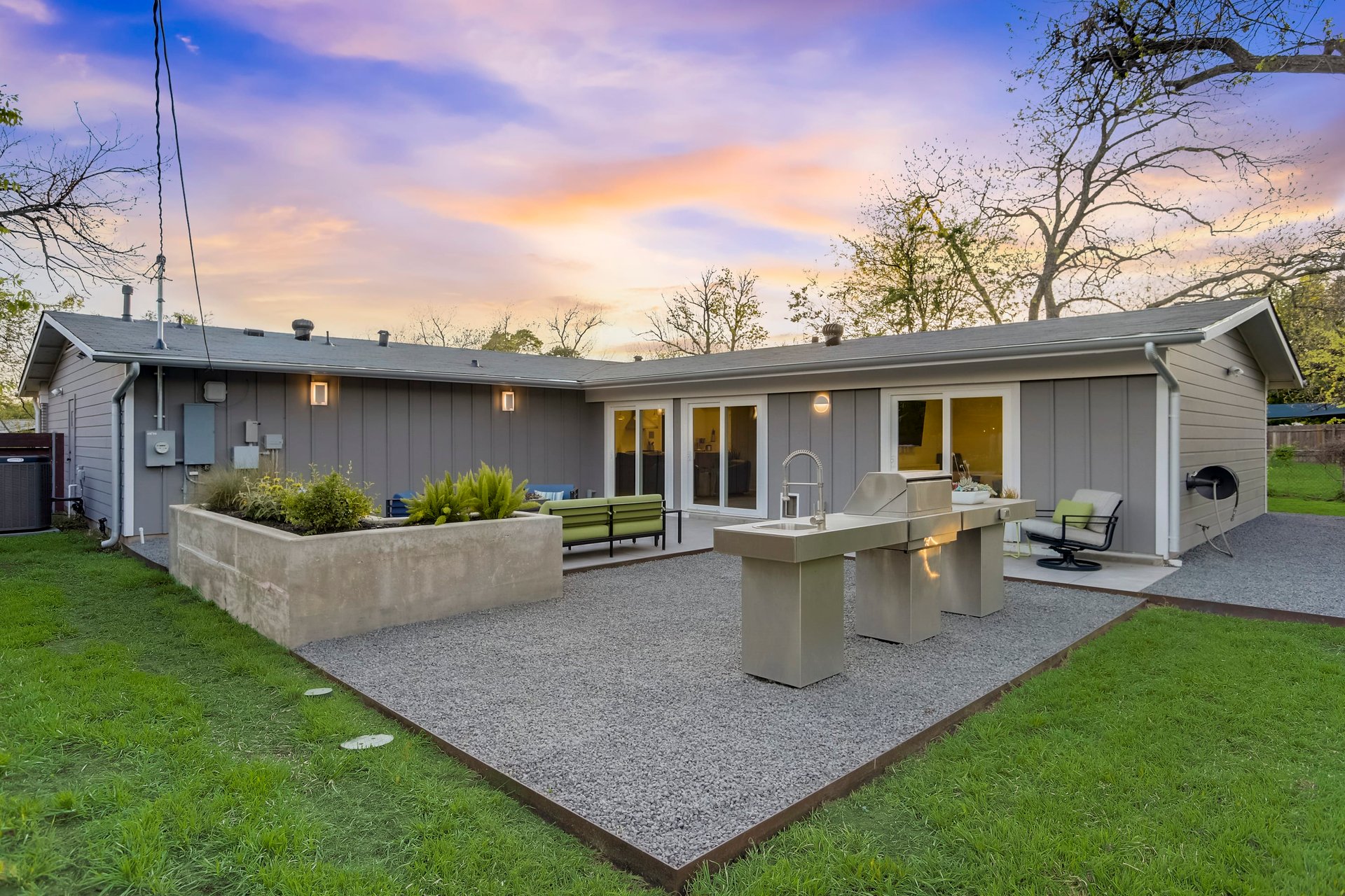 Stunning modern mid-century rebuilt home in the sought-after Delwood Heights near Mueller!