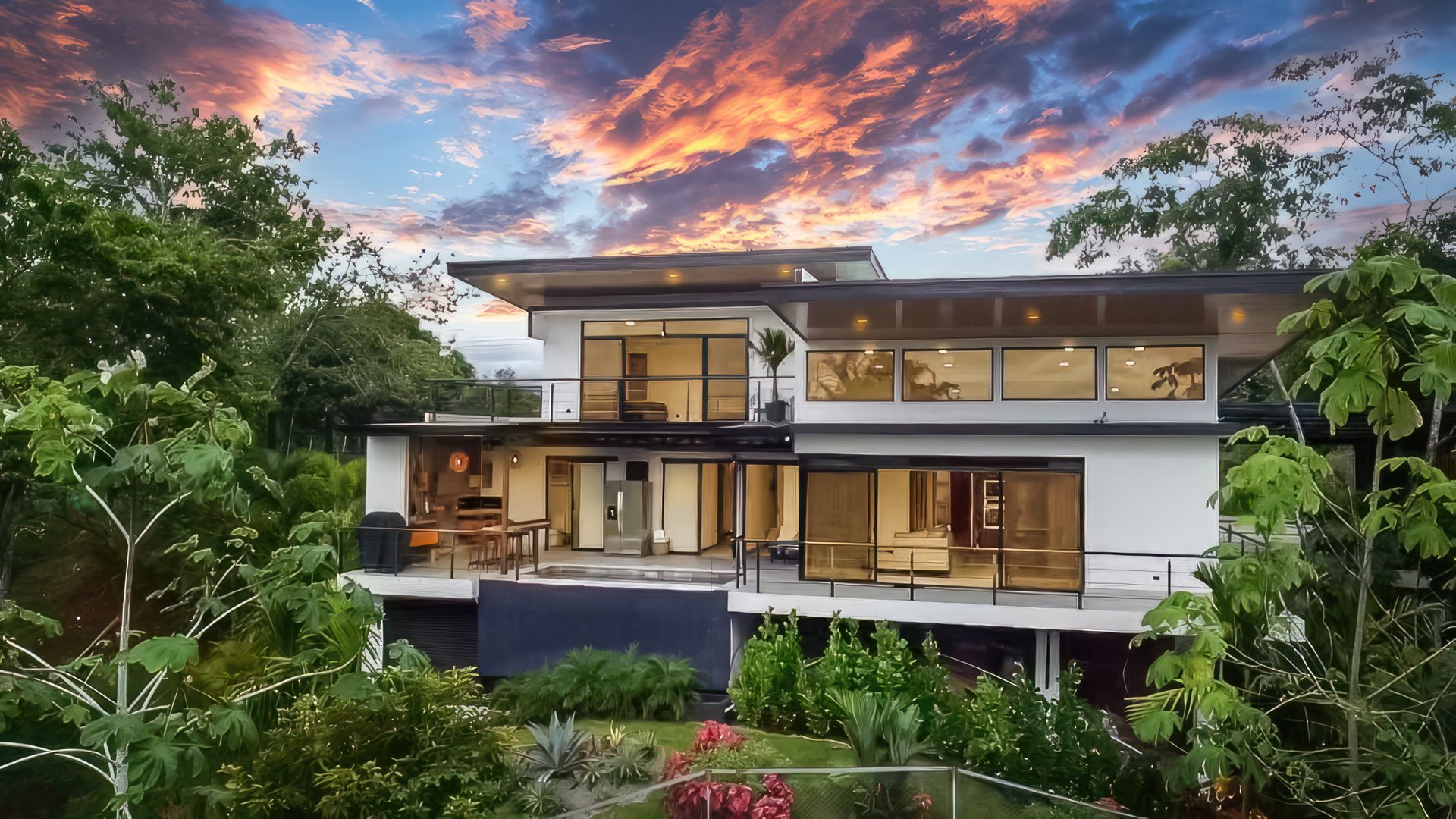 Casa Palma, Brand New Luxury 3 bedroom, 4 bathroom home with Amazing Sunset View in Quepos