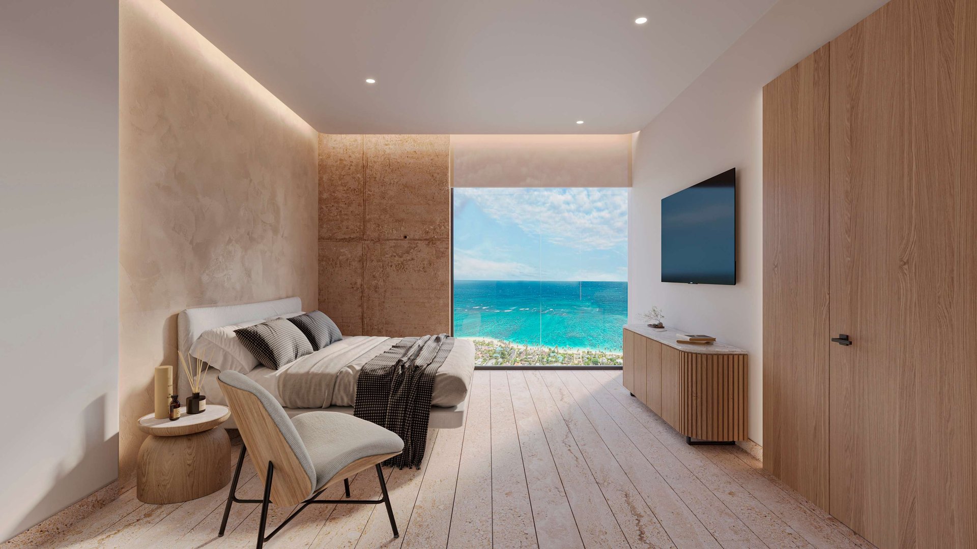 Ocean View Condo for Sale in Puerto Morelos, Mexico. 