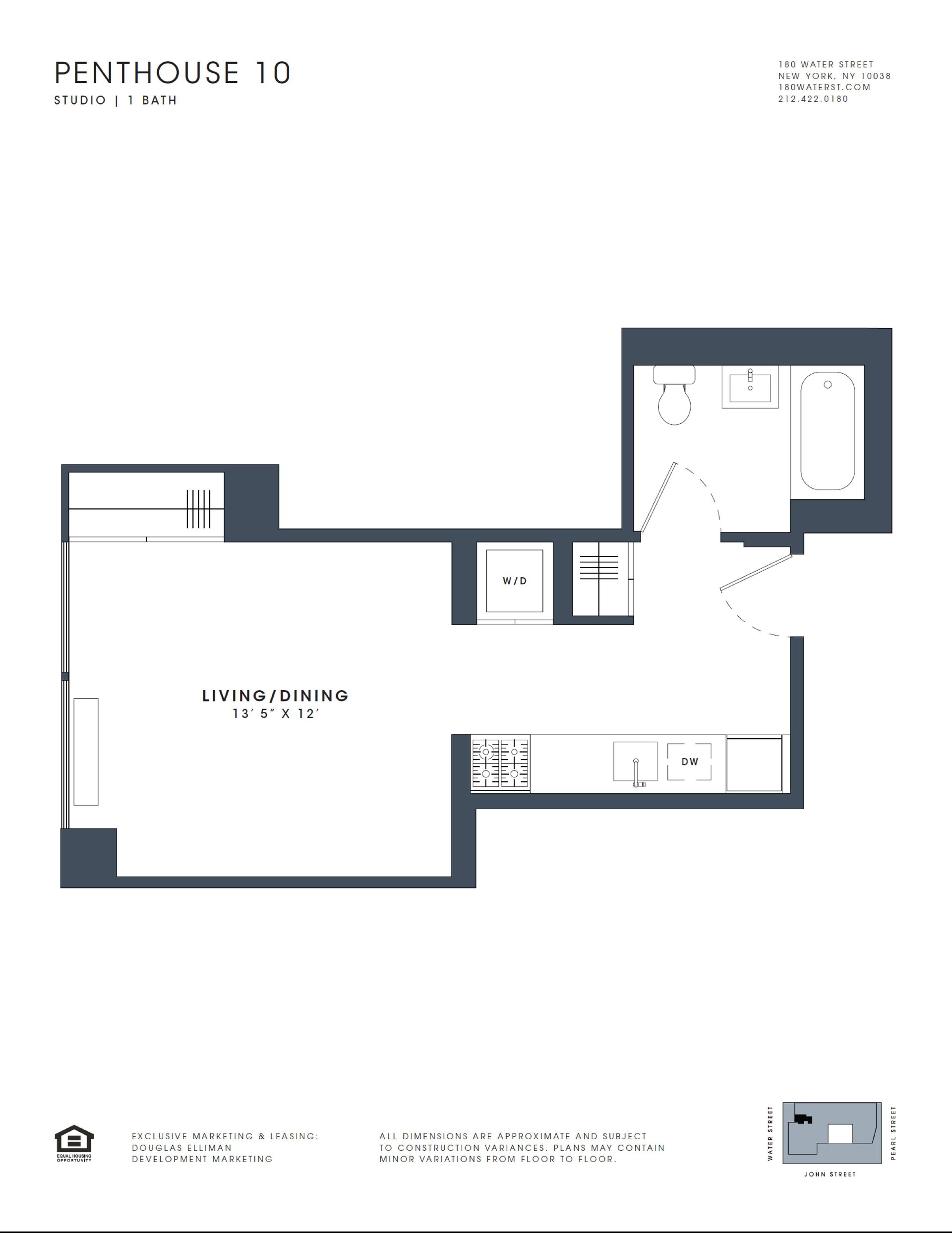 180 Water Street, Apt 2910