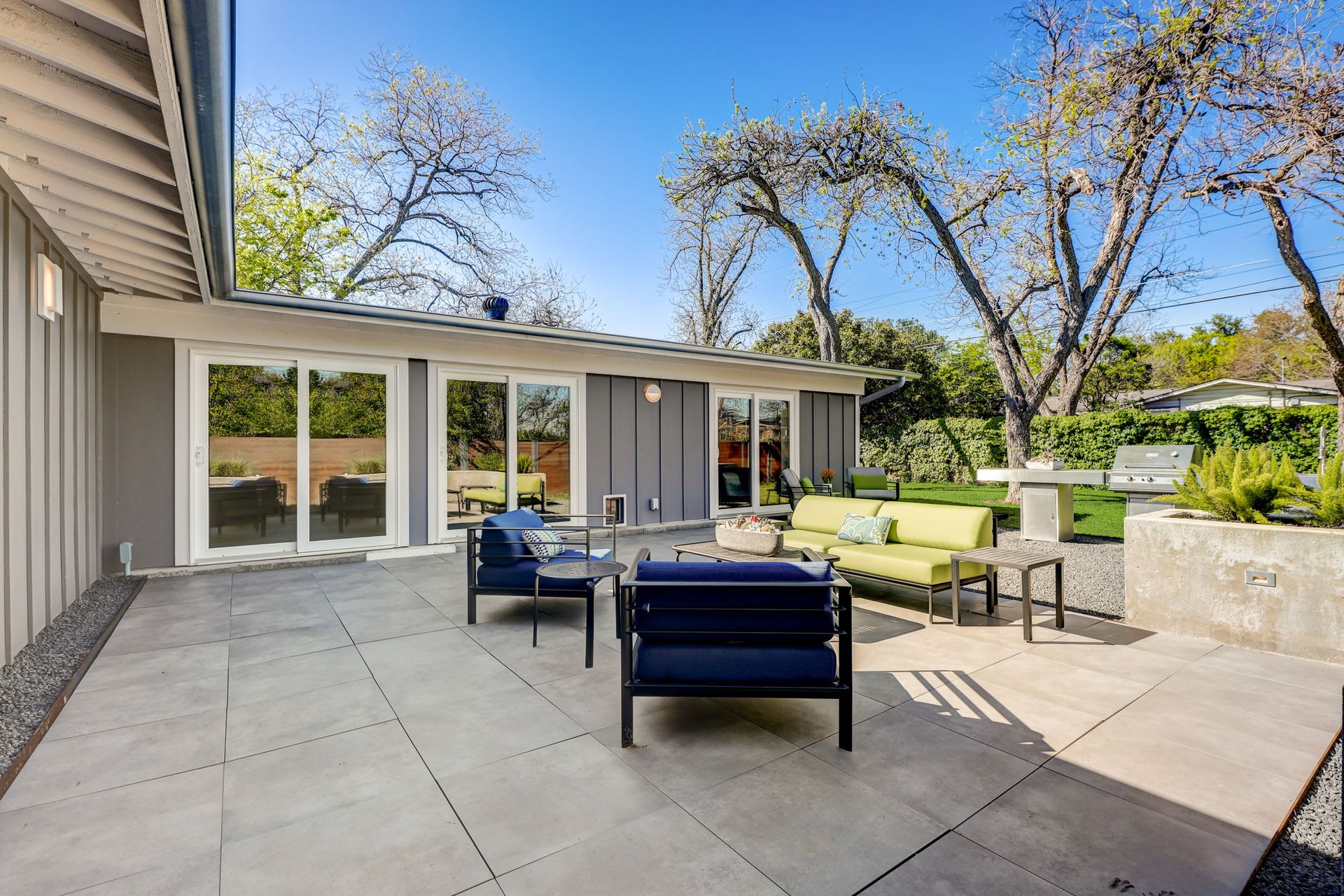 Stunning modern mid-century rebuilt home in the sought-after Delwood Heights near Mueller!