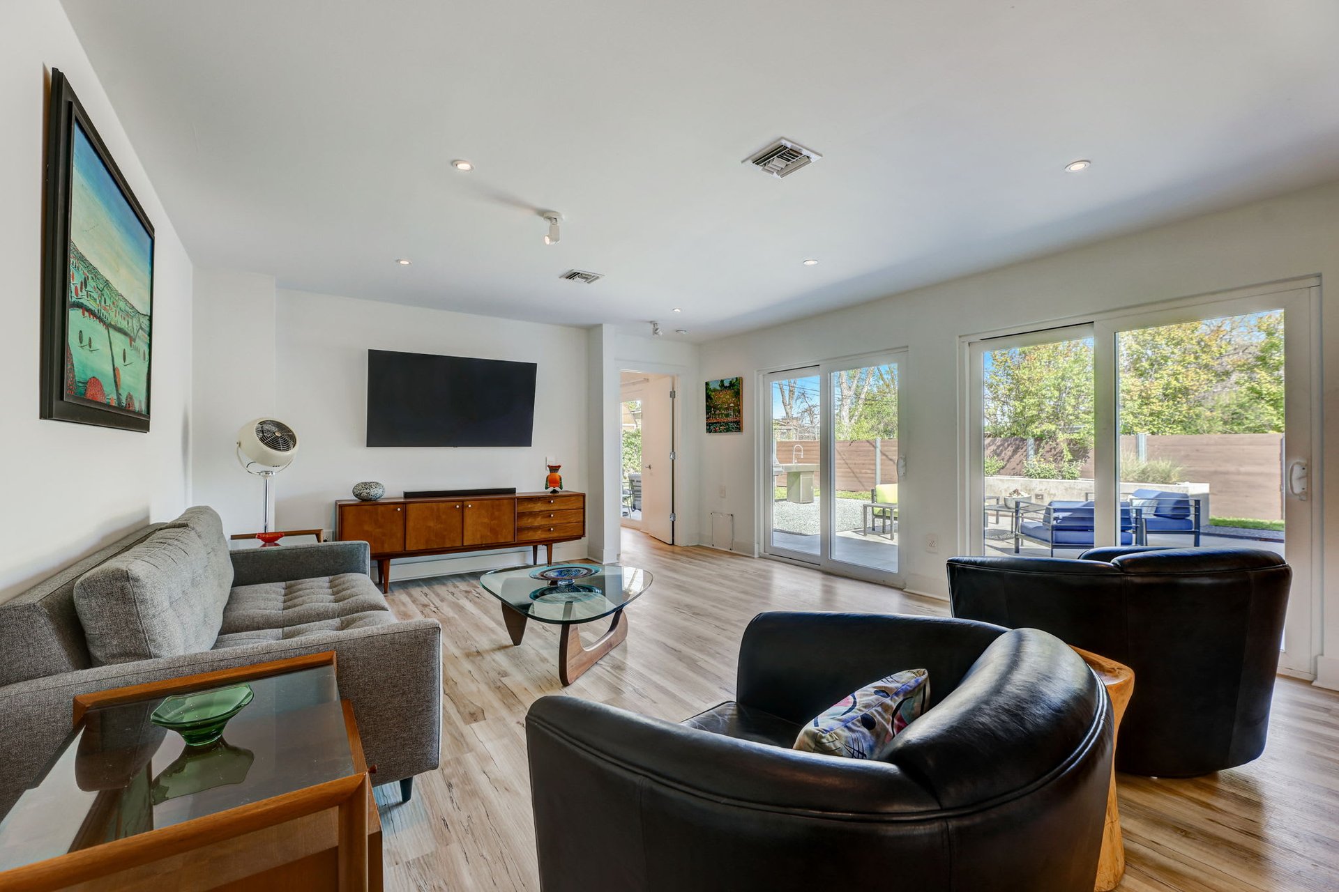 Stunning modern mid-century rebuilt home in the sought-after Delwood Heights near Mueller!