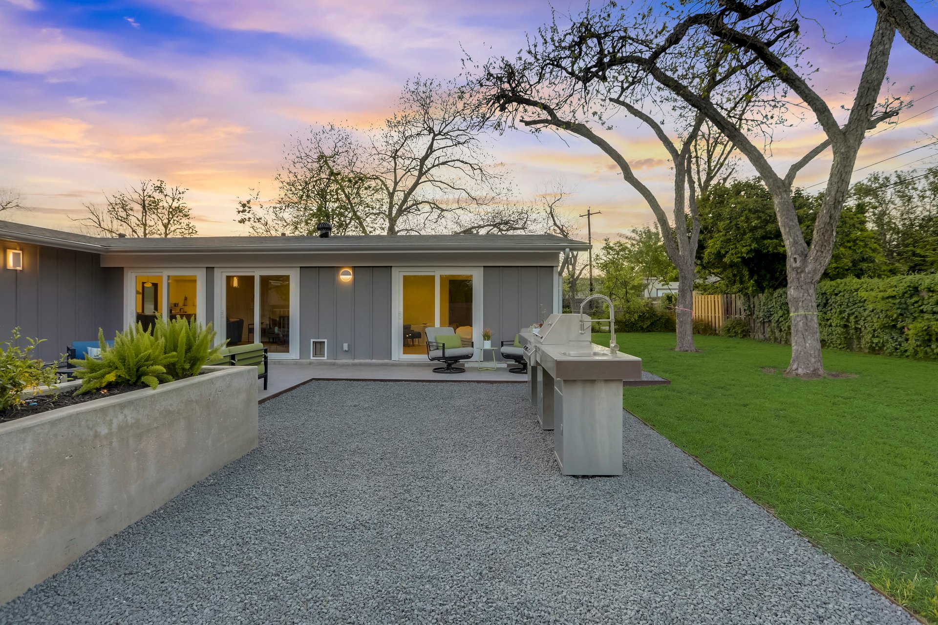 Stunning modern mid-century rebuilt home in the sought-after Delwood Heights near Mueller!