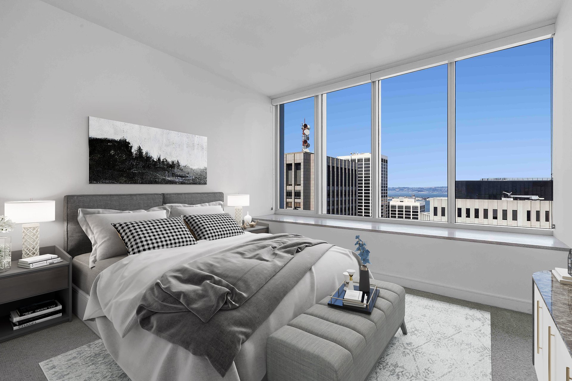 High-Floor, Two Bedroom with Bay Views at 301 Mission