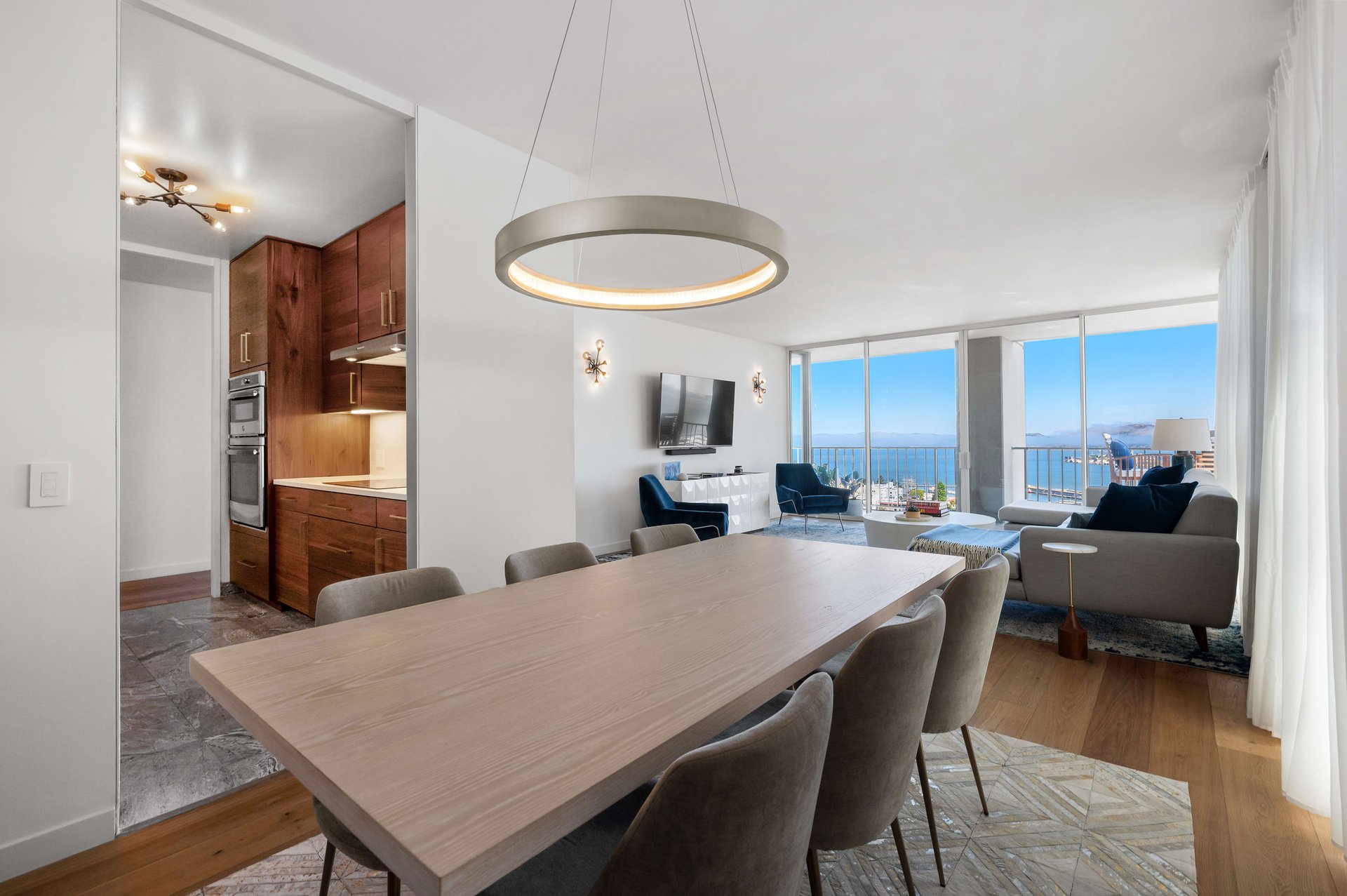 Modern Renovation & Alcatraz Views at The Summit atop Russian Hill