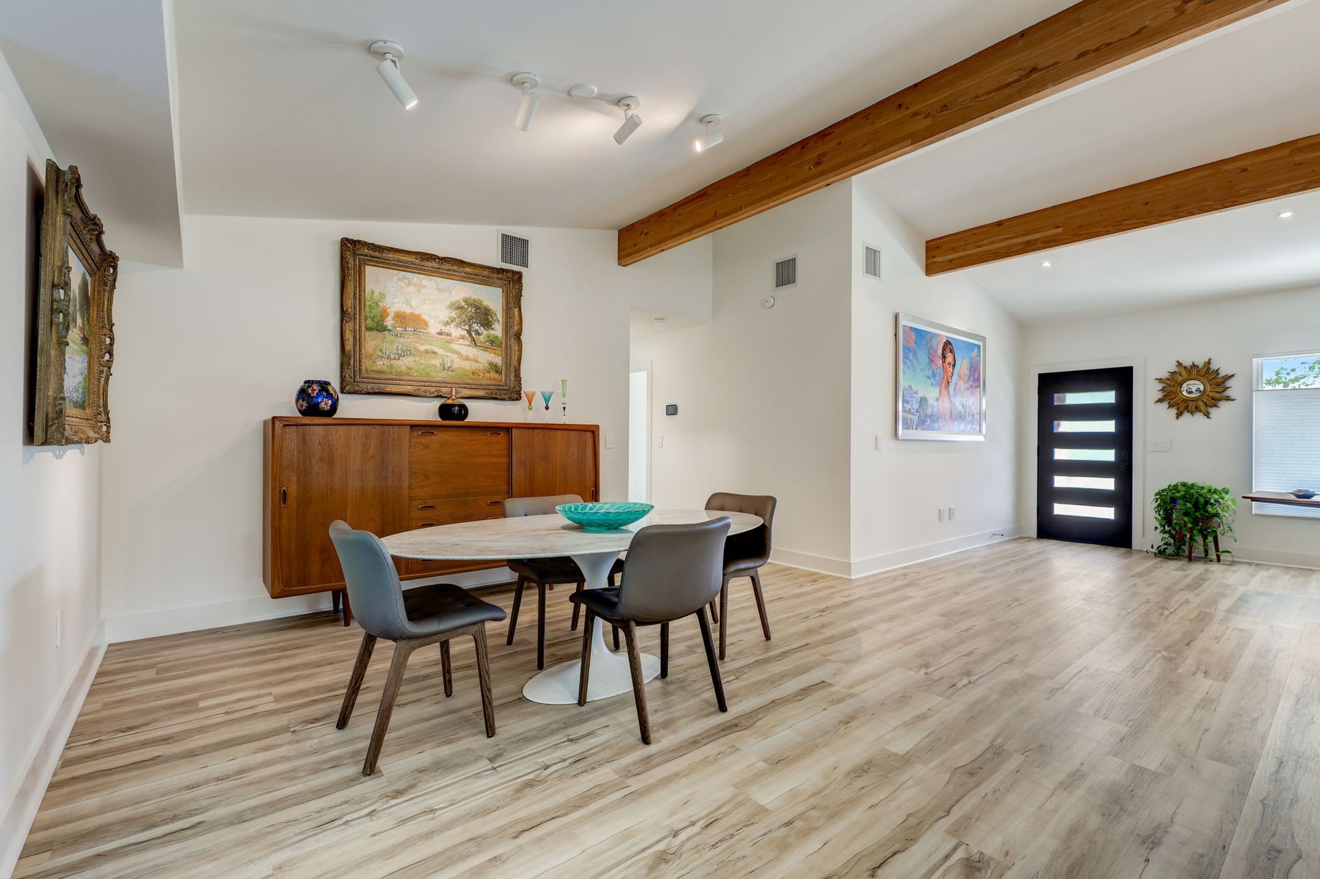 Stunning modern mid-century rebuilt home in the sought-after Delwood Heights near Mueller!