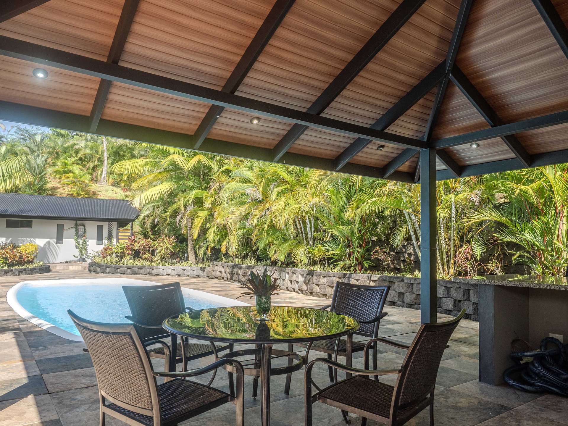 2-Bedroom Jungle Home with River, Waterfall & Pool on 3.8 Acres in Ojochal, Costa Rica