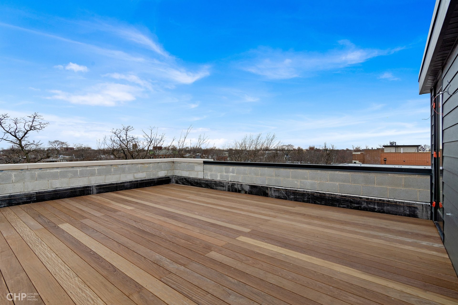 Private Roof Deck with City Views in Logan Square: 1717 Humboldt #3S
