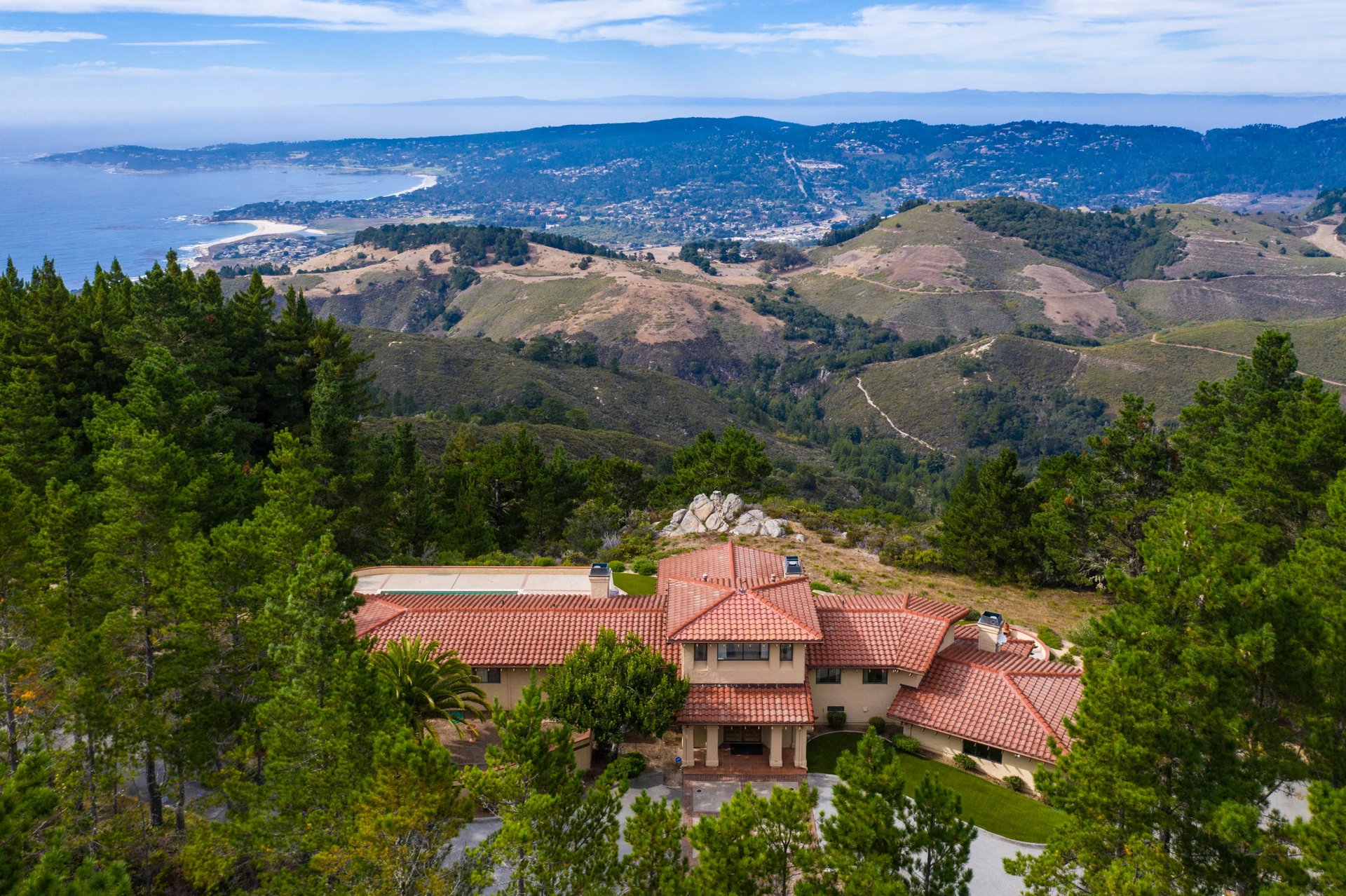 Ocean & Peninsula Views - 3420 Red Wolf Drive, Carmel Highlands - Property For Sale