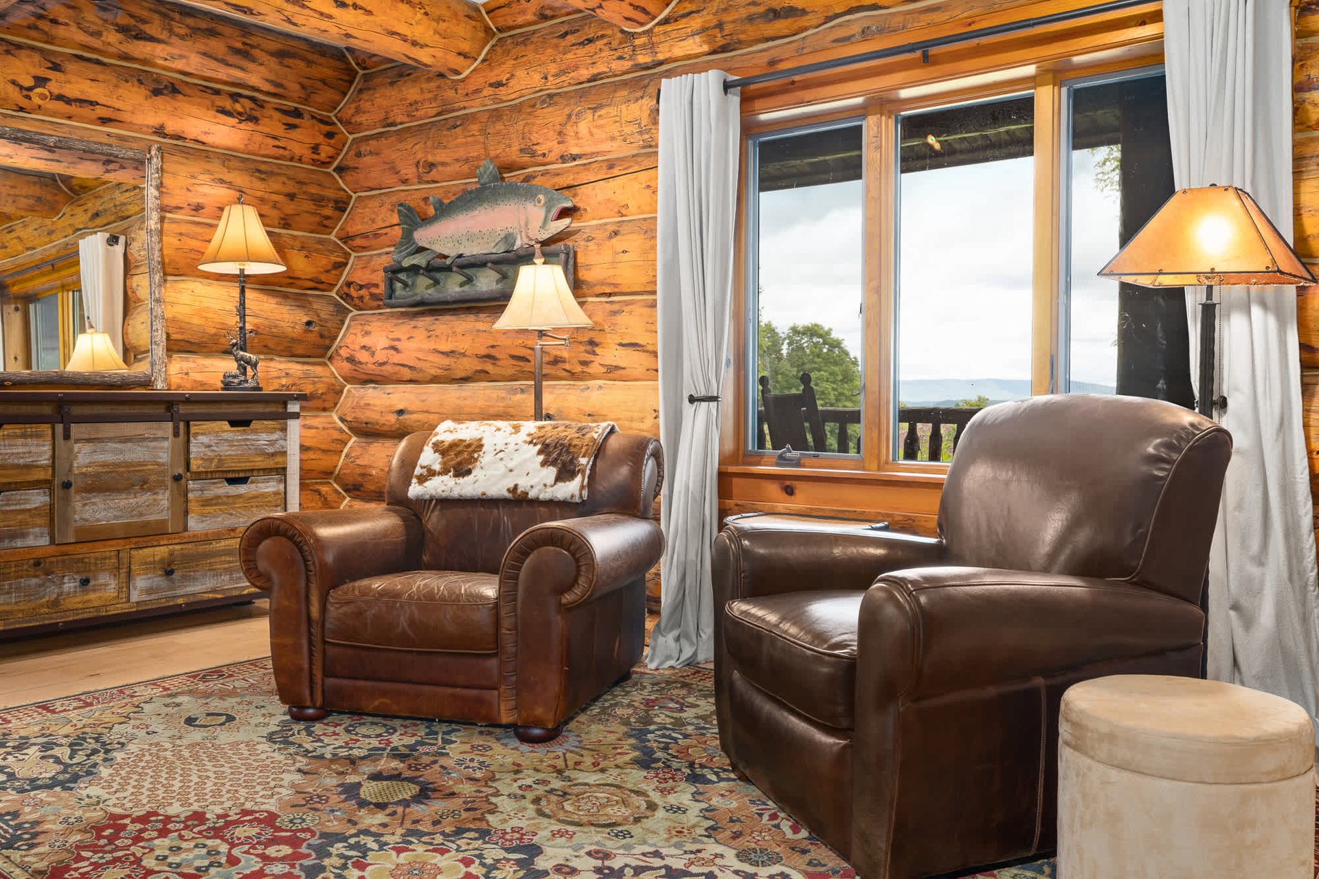 Exclusive Mountain Log Home - Monthly Rental Avail.