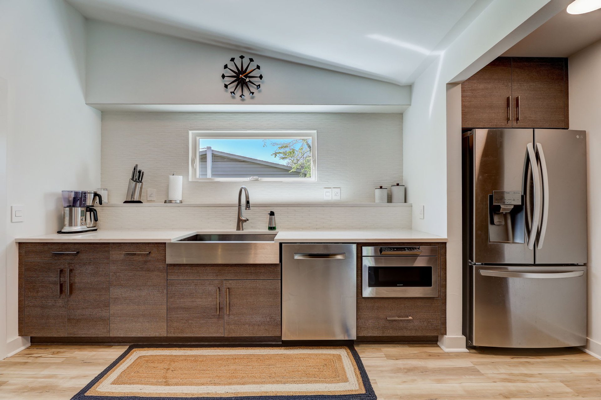 Stunning modern mid-century rebuilt home in the sought-after Delwood Heights near Mueller!