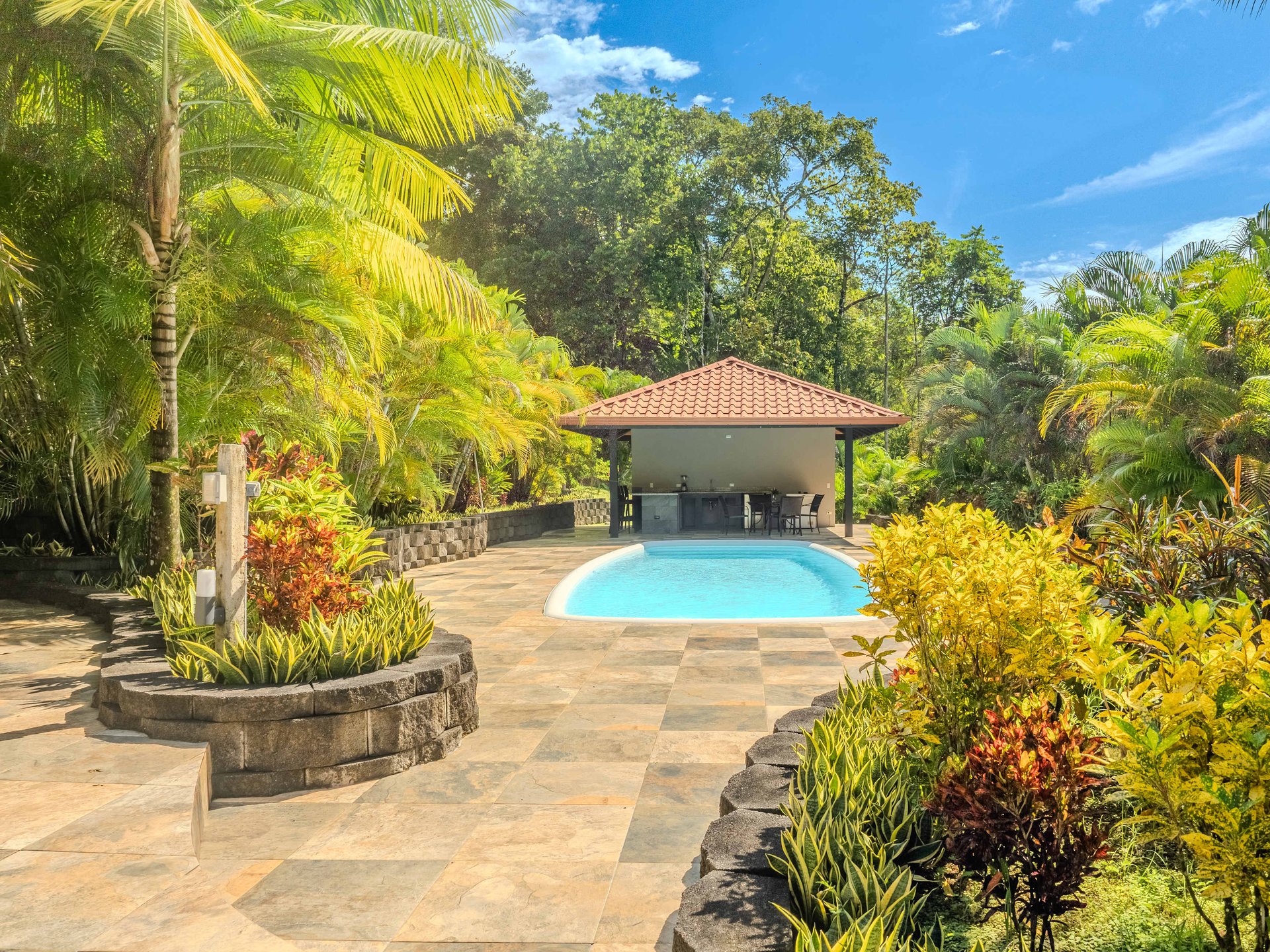 2-Bedroom Jungle Home with River, Waterfall & Pool on 3.8 Acres in Ojochal, Costa Rica