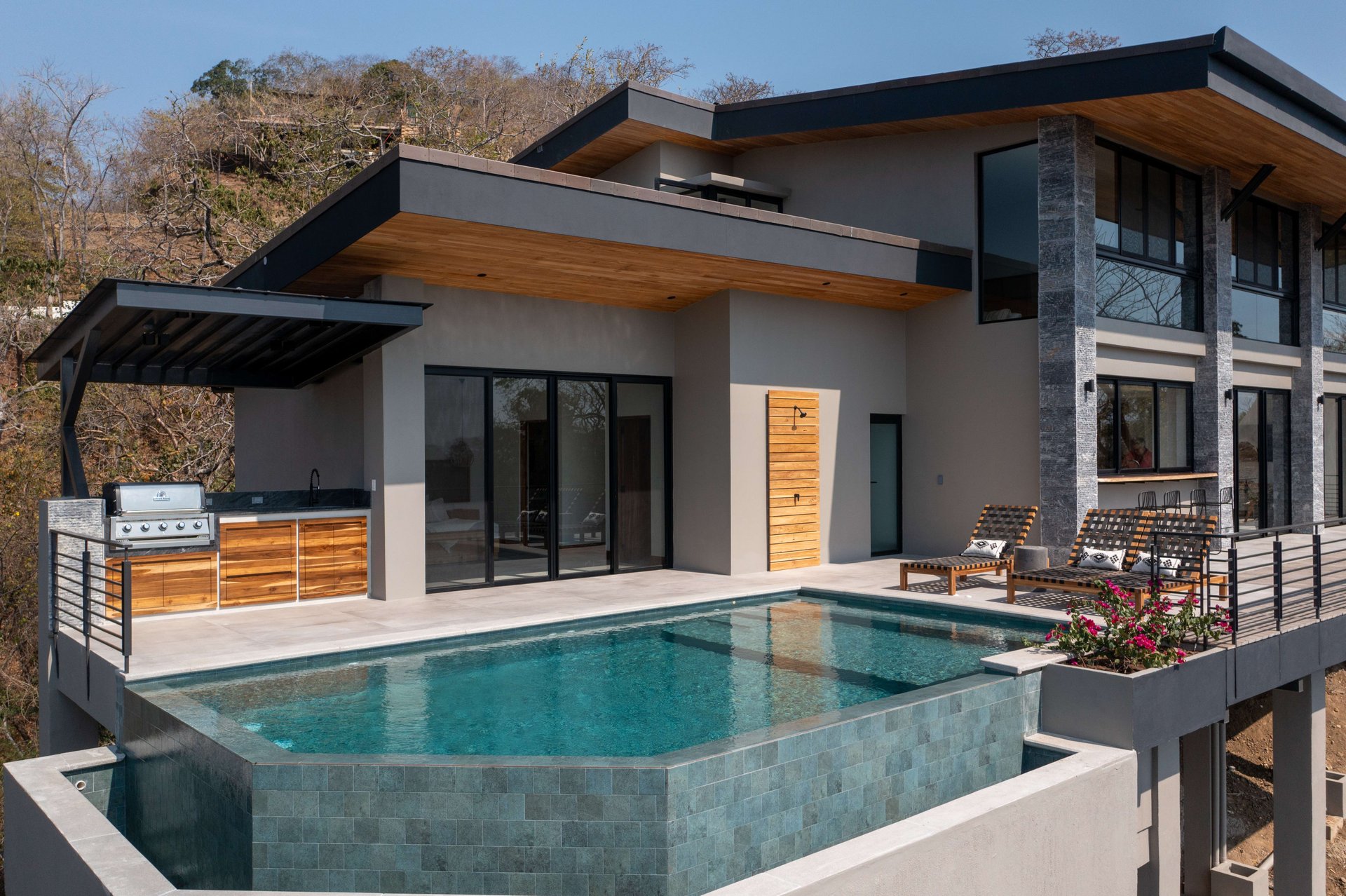 Casa Olas | Brand New, Modern Home with 5 Bedrooms and Flex Space, Exquisite Details and Stunning Ocean Views In Gated Community!
