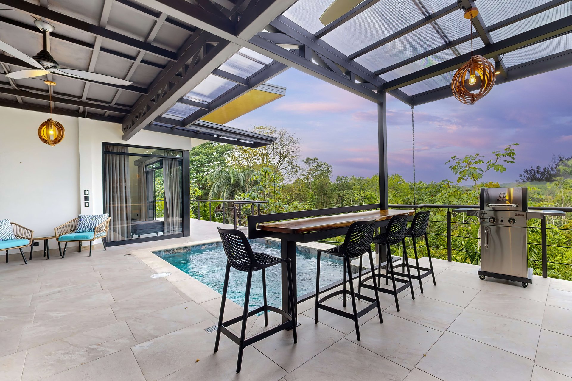 Casa Palma, Brand New Luxury 3 bedroom, 4 bathroom home with Amazing Sunset View in Quepos