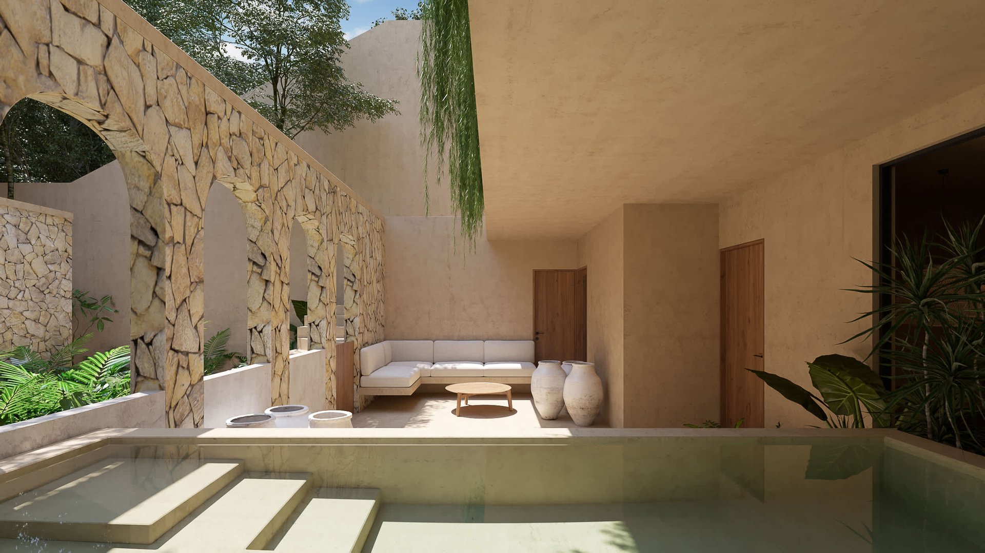 Condos For Sale, Beautiful Spanish Hacienda-style Property in Tulum