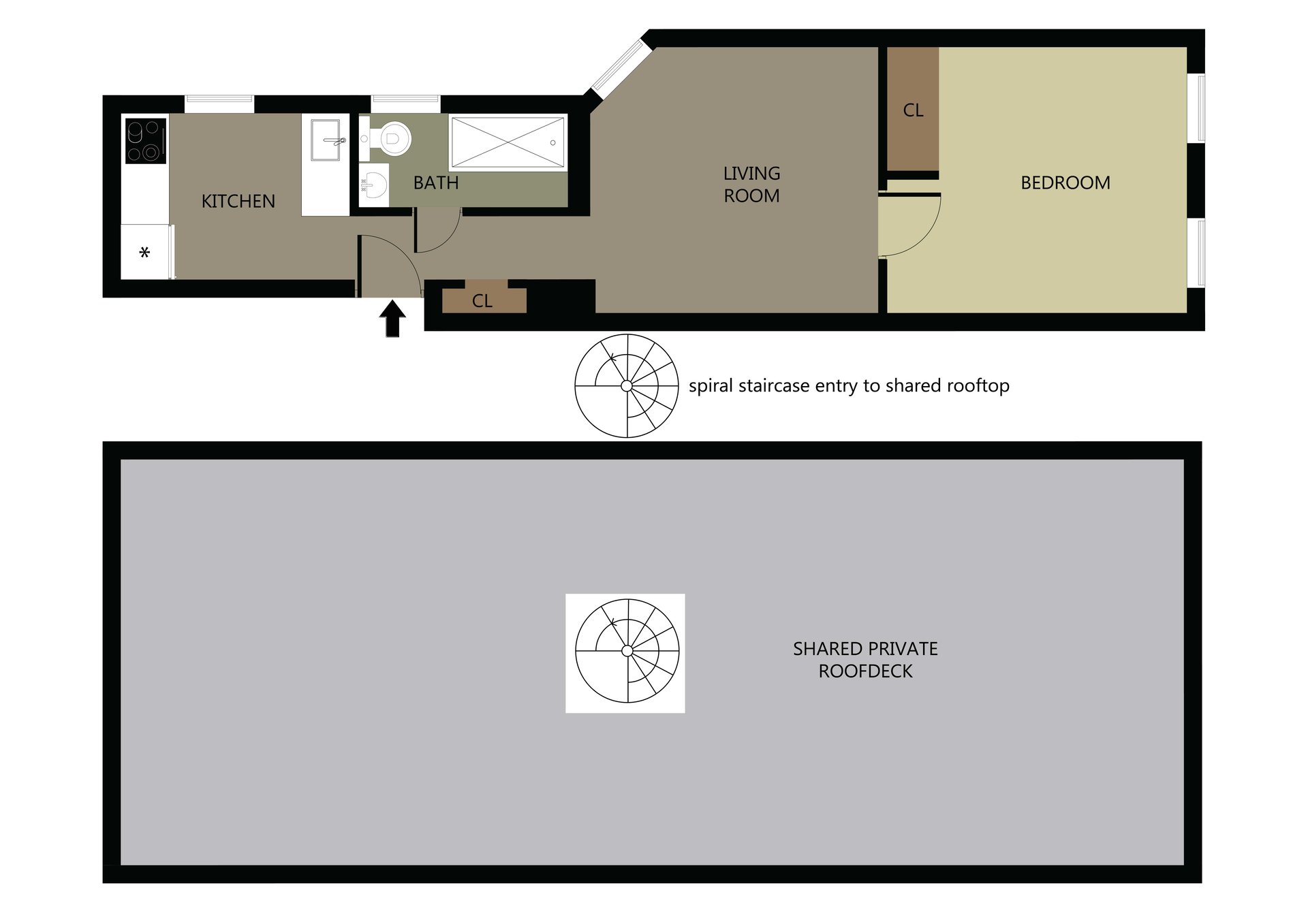 615.5 Hudson Street, Apt 14