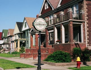 Corktown Detroit streets and historic character