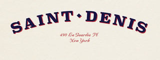 Saint Denis signage