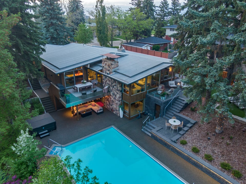 Private $3.5M Edmonton house designed by a snazzy local architect in the '50s