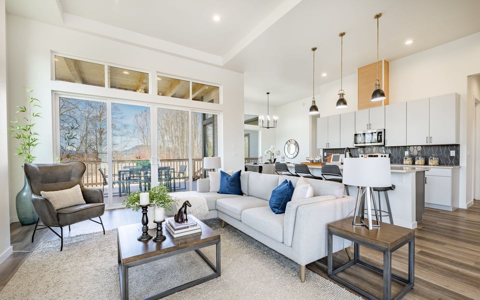 Open-concept North Texas home interior