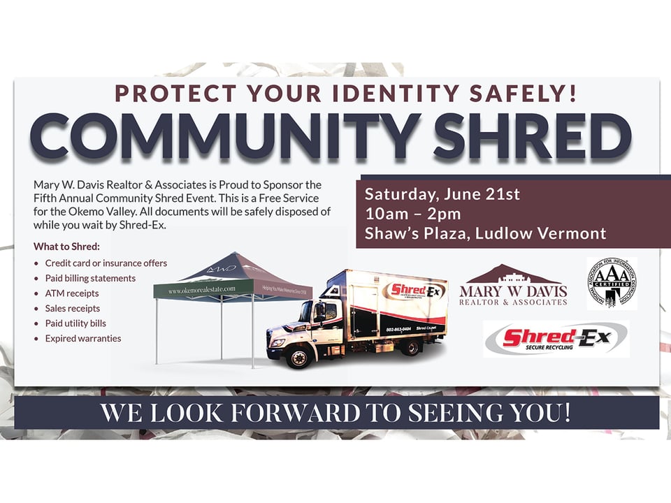 FREE Community Shredding Event - Sat, June 21, 2025