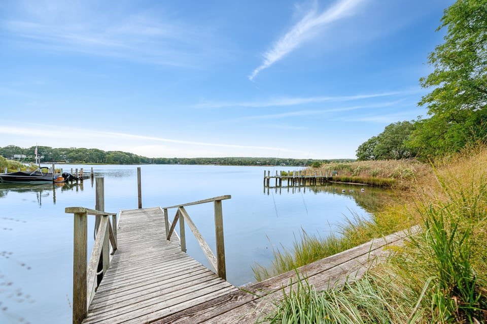 Sag Harbor Village Waterfront with Dock | Mala Sander + Team