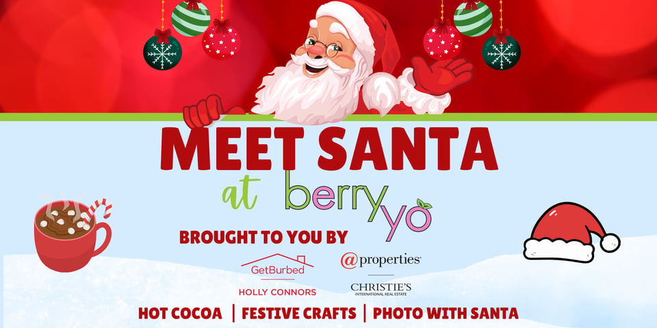 Santa at Berry Yo | Arlington Heights Holiday Event | GetBurbed