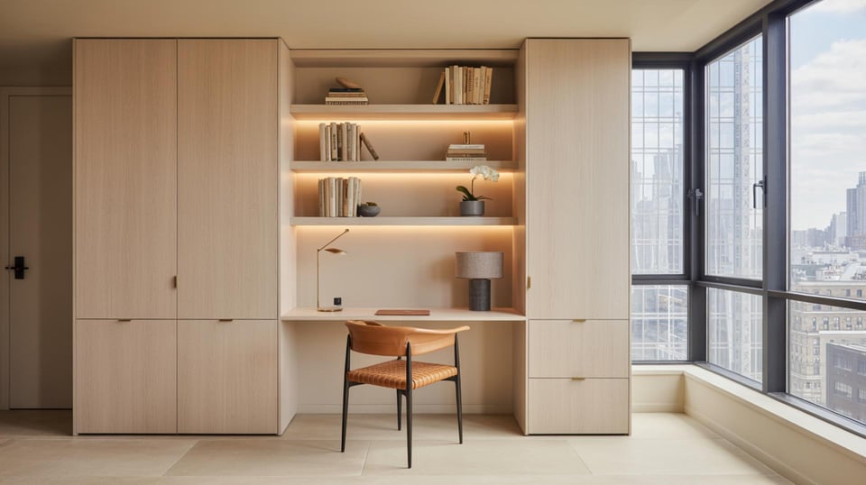 Space-Saving Home Office Ideas for Small Rooms | Jen Delonge - Custom ...
