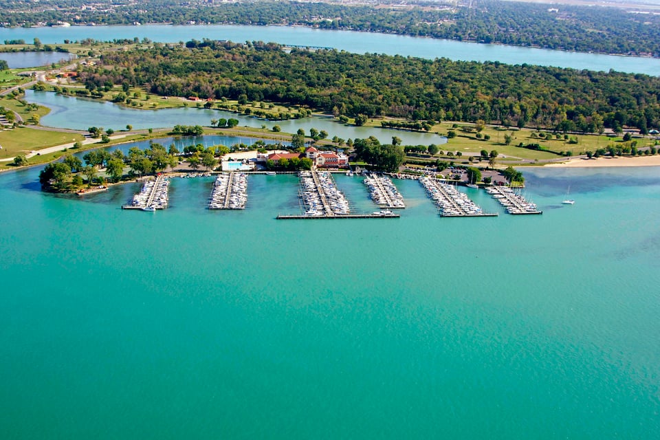 Detroit Yacht Club on Belle Isle