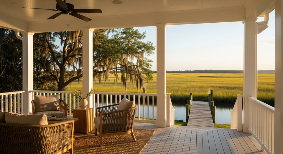 Lowcountry Porch Ideas for Hanahan Waterfront Homes: Design, Materials ...