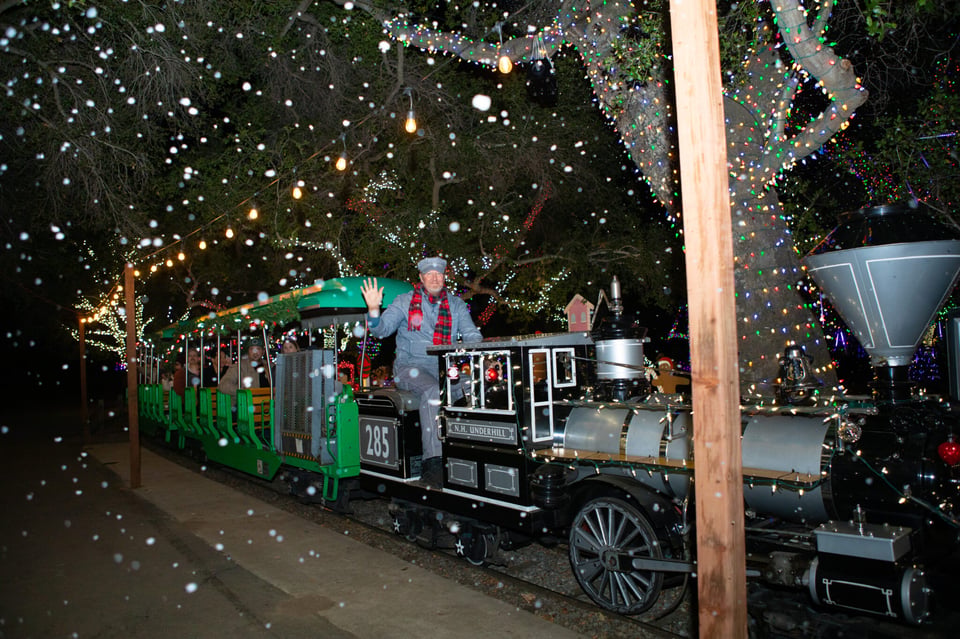Irvine Park Rail Road Train of Lights | Sur West Homes