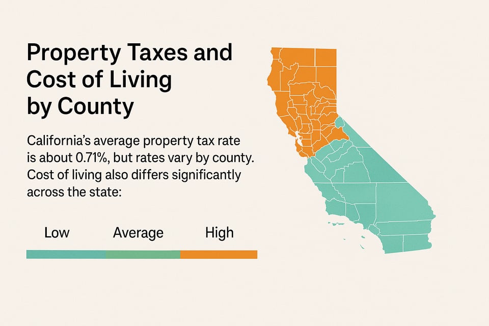 Property Taxes & Cost of Living by County in CA