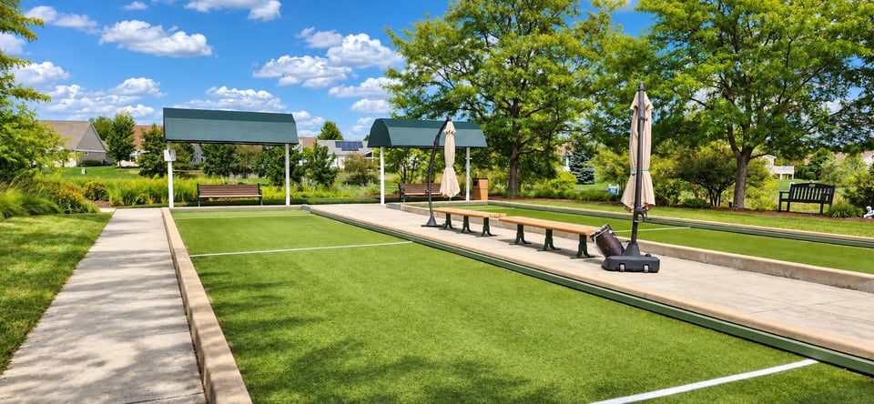Bocce courts at Shorewood Glen