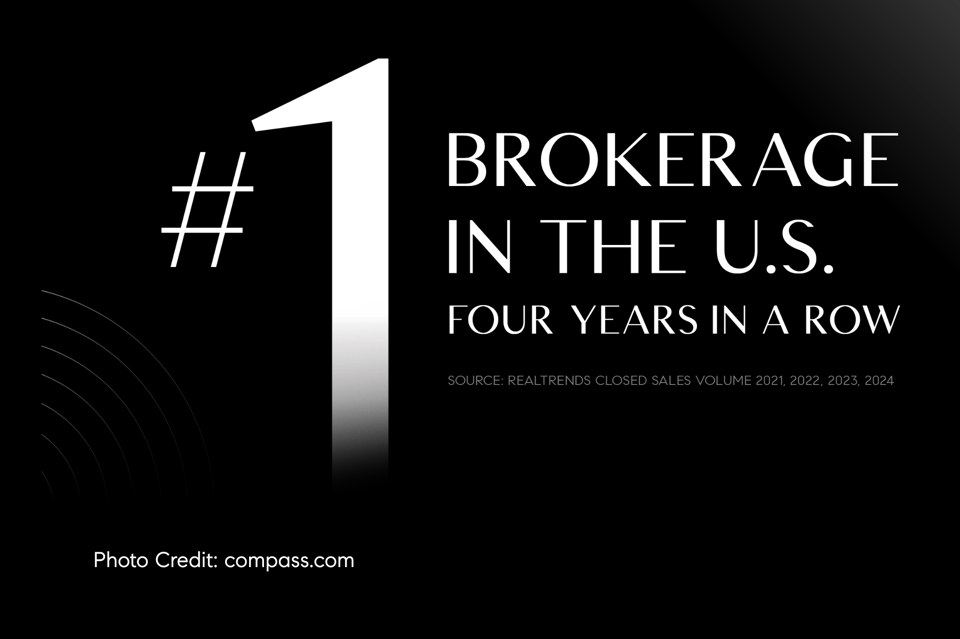 Compass Ranked #1 Brokerage in the U.S. For Fourth Year