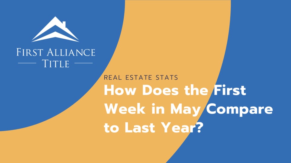 RE Stats: How Does the First Week in May Compare to Last Year? | Blog ...