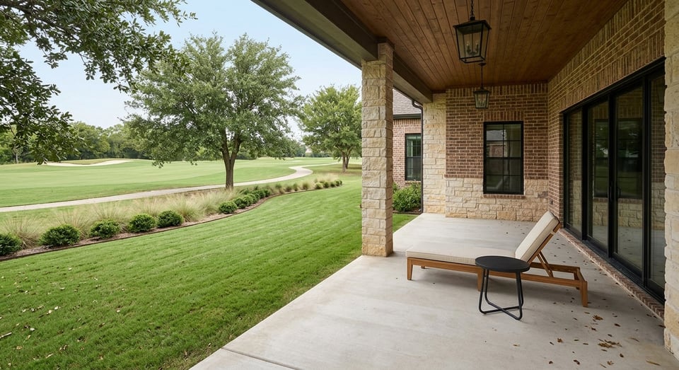 Golf-course homes in Mansfield, Texas