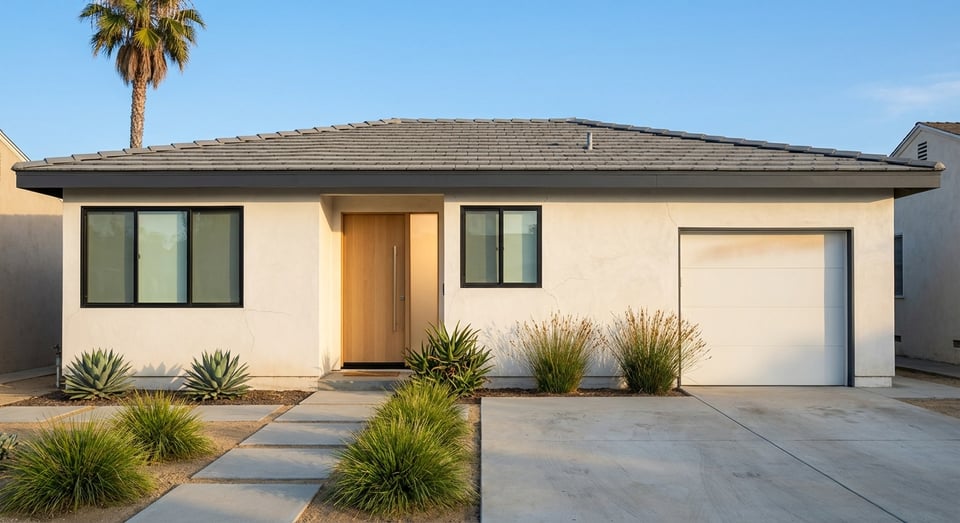 Residential home setting in Torrance, California