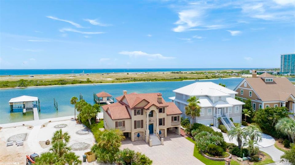 Ono Island, Alabama canal home