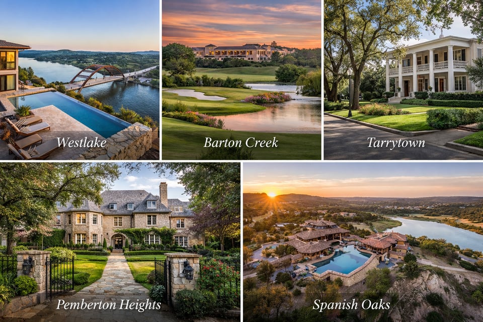 Best Luxury Neighborhoods in Austin (2025 Guide: Westlake, Barton Creek ...