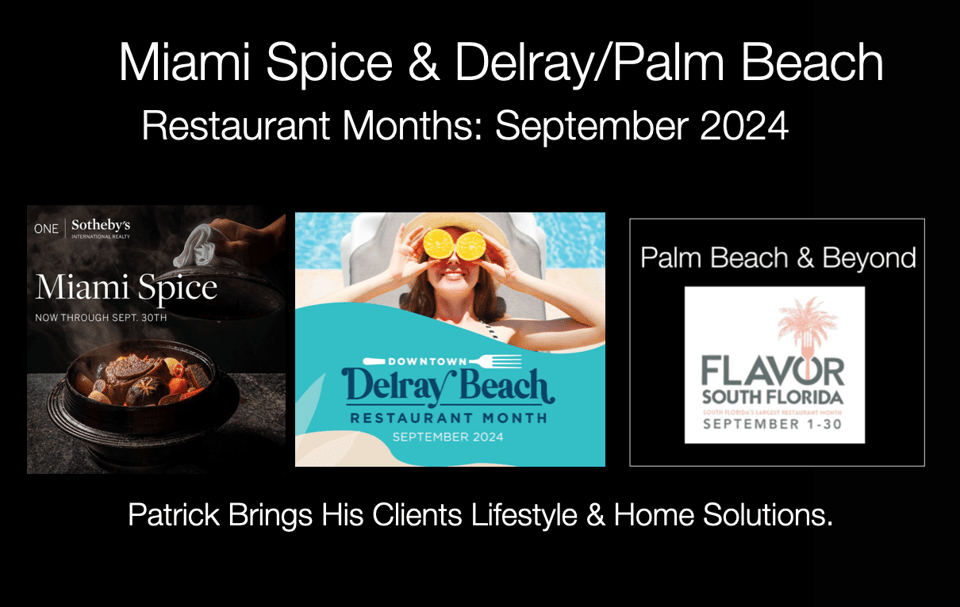 Miami Spice Month 2024 & Delray Food Month 2024