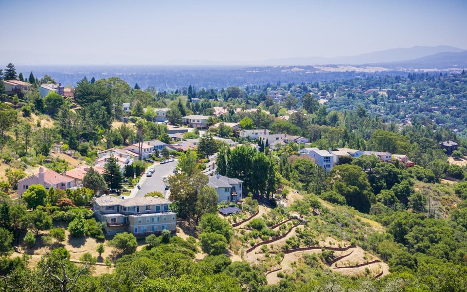 San Carlos California neighborhood and homes