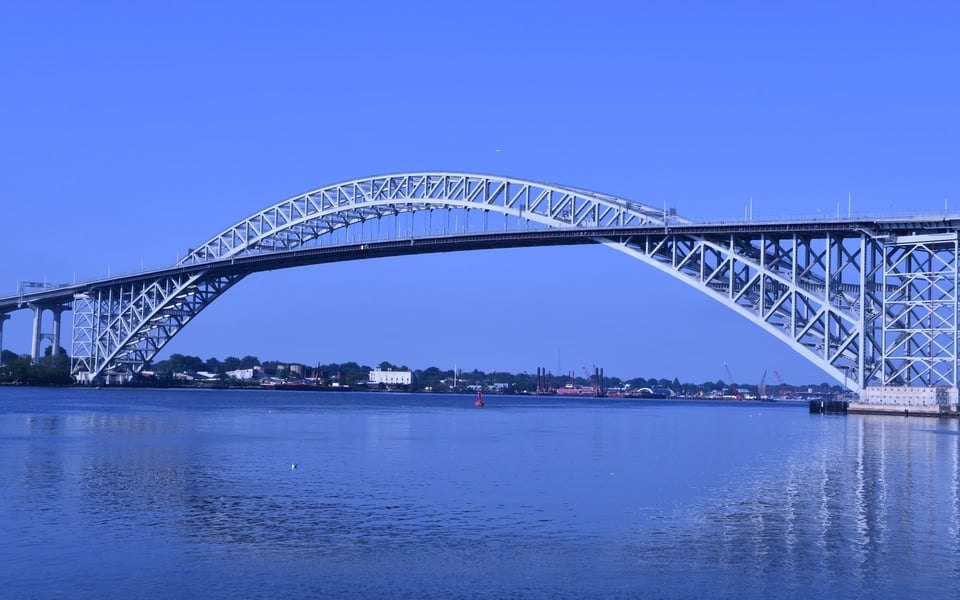 Bayonne Bridge and the Bayonne, New Jersey waterfront
