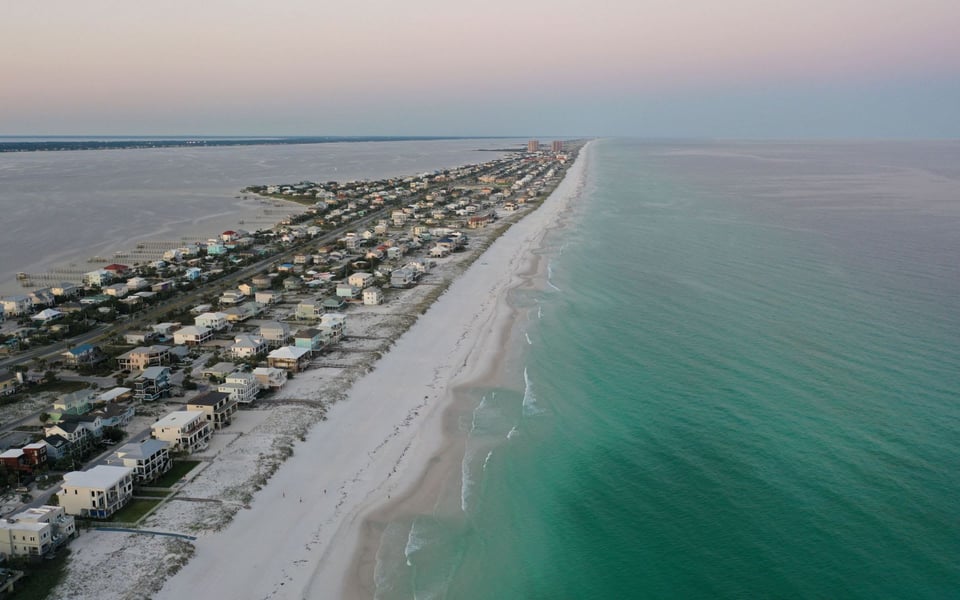 St. George Island beach and barrier island landscape