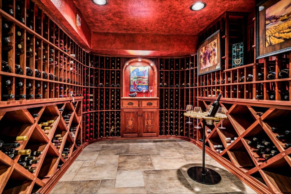 View of Wine Storage Trends Seen in Luxury Homes in Wine Country