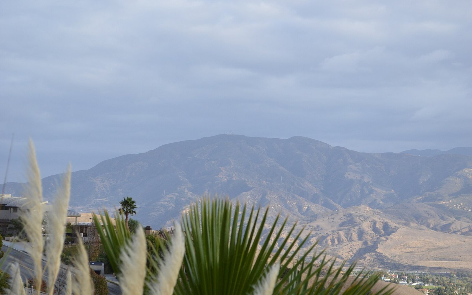 Santa Ana Mountains viewed from Hidden Hills in Yorba Linda, photographed November 2013